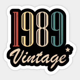 Vintage 1989 Sticker